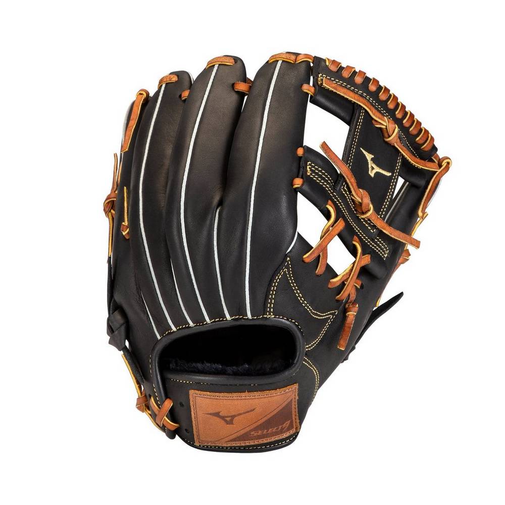 Mizuno Select 9 Infield 11.25" Férfi Kesztyű Fekete/Barna VXY908512